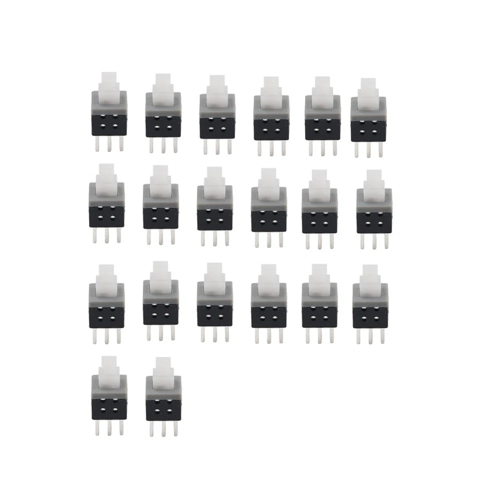 20PCS 5.8x5.8x10mm 6 Pins Tactile Push Button Switch Latching