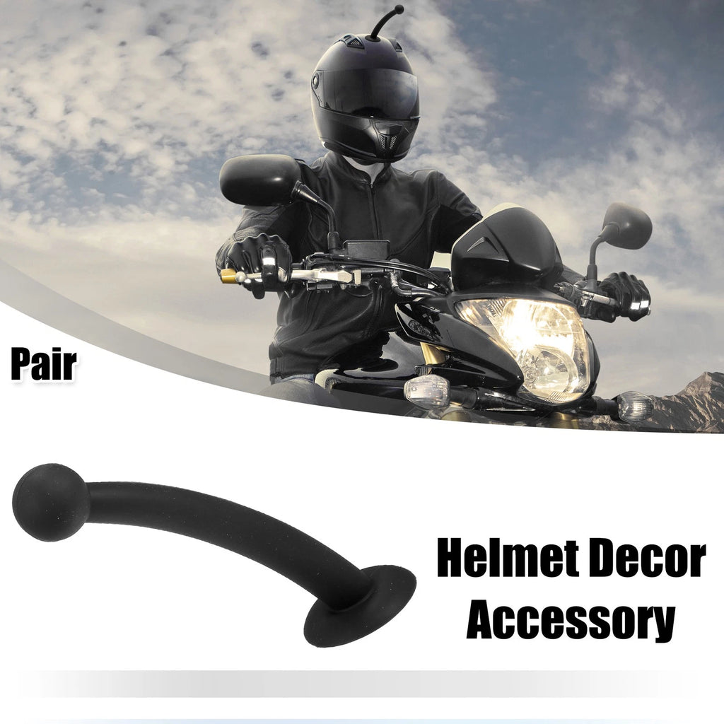 Roof Antenna Ornament Universal Replacement for Car Motorcycle Helmet (Black)