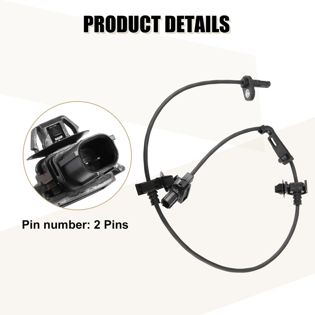 2PCS ABS Wheel Speed Sensor Front Left Right for Honda Civic (2012–2018)