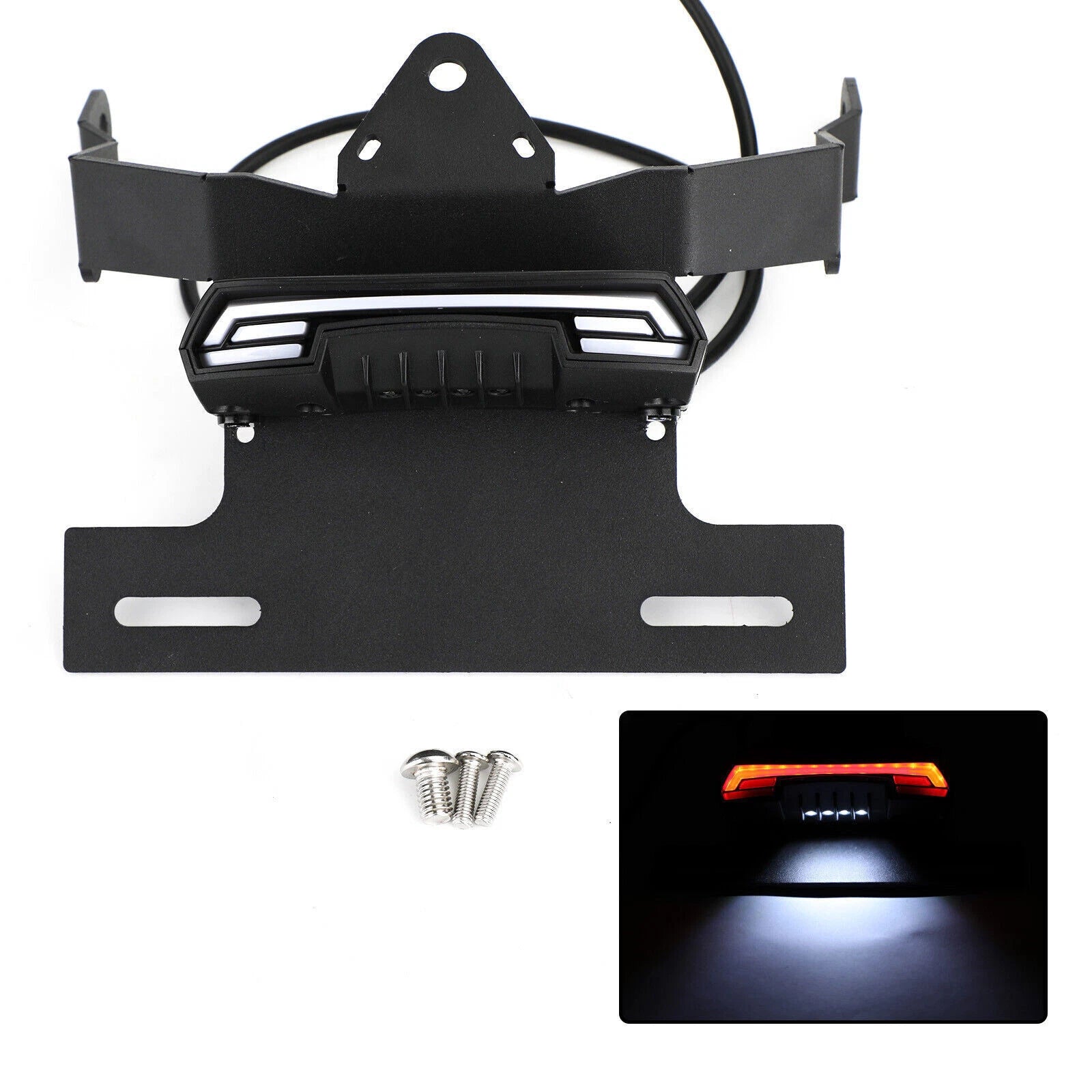 License Plate Holder Frame Bracket for Kawasaki Vulcan S/Cafe (2015–2020) T9