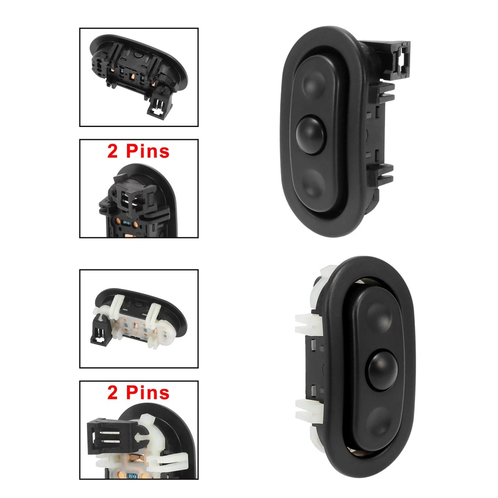 Steering Wheel Radio Control Switch Pair Left Right for Jeep Chrysler Dodge (2011–2023)