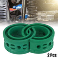 2Pcs Green Car Coil Spring Rubber Buffer B-Type Replacement for Ford Chevy (2005–2015)