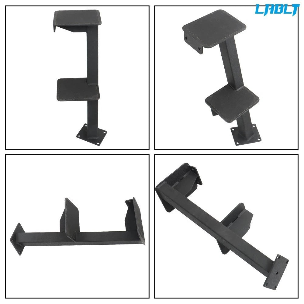 Dual Step Boat Trailer Step with Handle for Bass Pontoon Boats