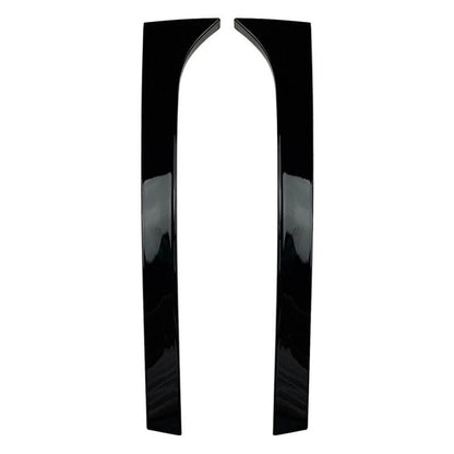 2X Glossy Black Rear Window Spoiler Side Wing Trim for Skoda Superb (2008–2015)