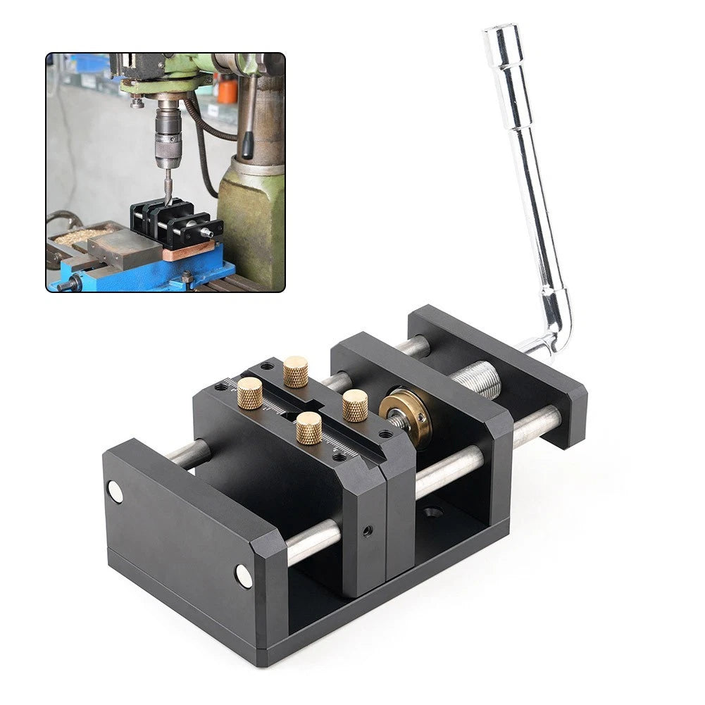 Self-Centering Vise for CNC Projects - Aluminum Alloy, Compact Design
