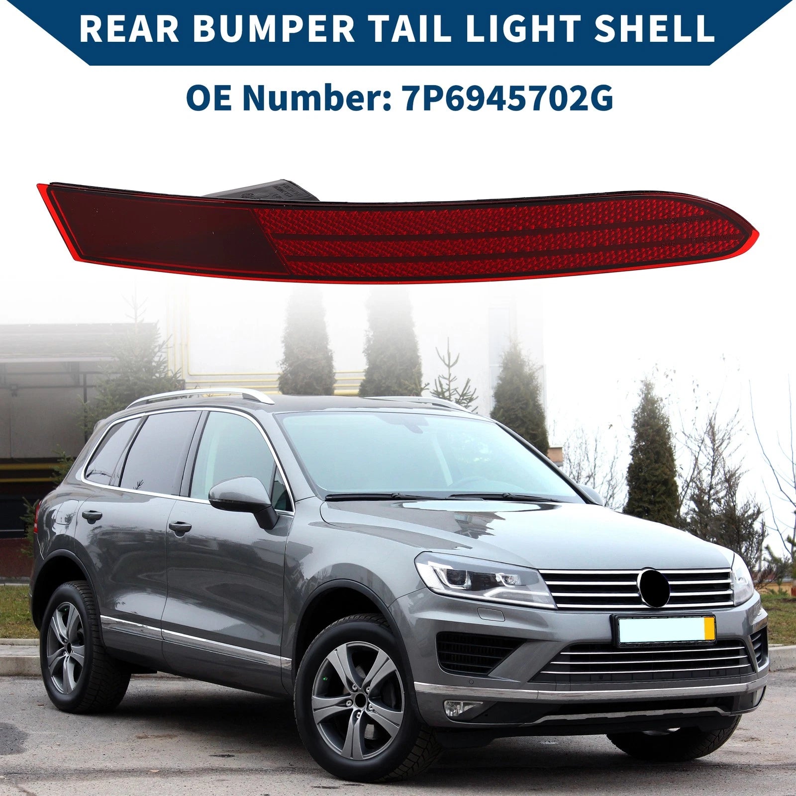 Rear Right Tail Light Shell Replacement for Volkswagen Touareg (2011–2018)