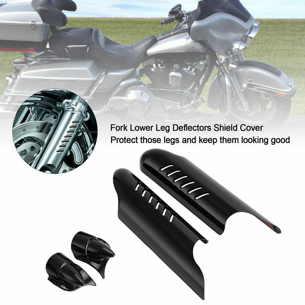 Fork Lower Leg Deflectors Shield Cover for Harley Touring Electra Glide (2000–2013) T9