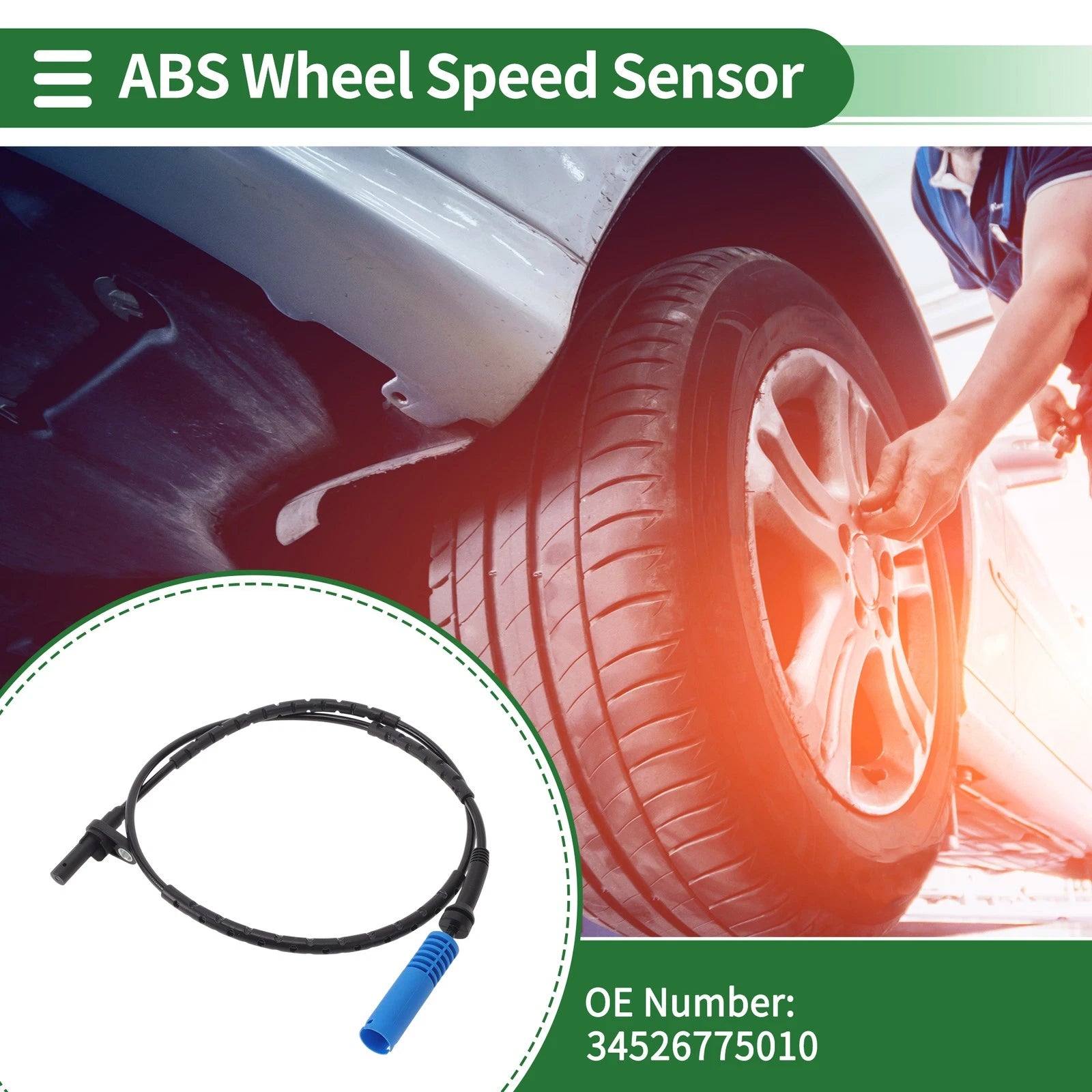 ABS Wheel Speed Sensor No. 34526775010 for BMW 335I E90 (2007–2013)
