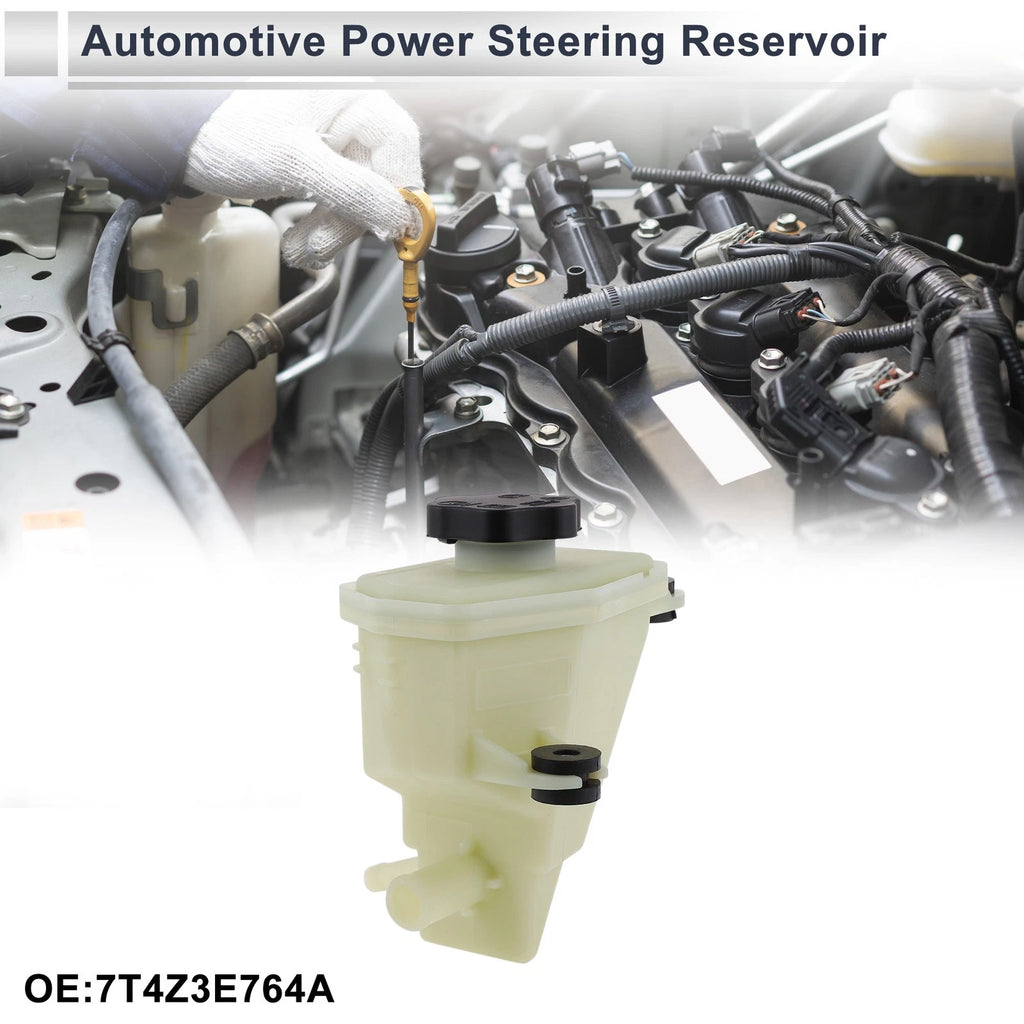 Power Steering Reservoir Replacement for Ford Edge 2007–2010 Beige 1 Pc