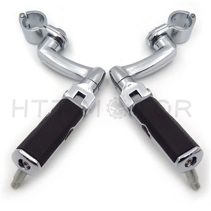 Gear Skull 1" 25mm Arched Footpeg Mounting Kit for Motorcycle