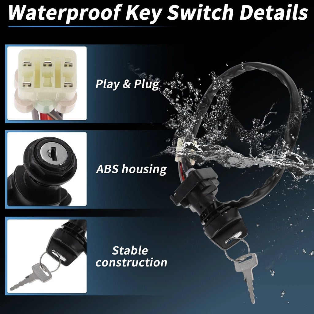 Ignition Key Switch No. 3711038F19 for Suzuki LT-A400 Eiger (2002–2007)