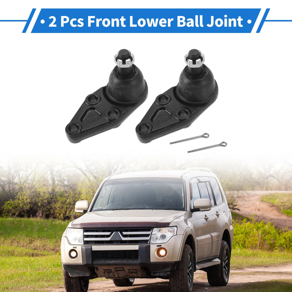 2 Pcs Front Lower Ball Joints Replacement for Mitsubishi Montero (2001–2006)