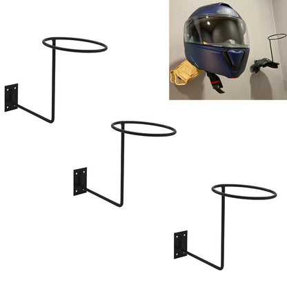 3X Helmet Wall Mount Hanger Hook for Motorcycle Bicycle