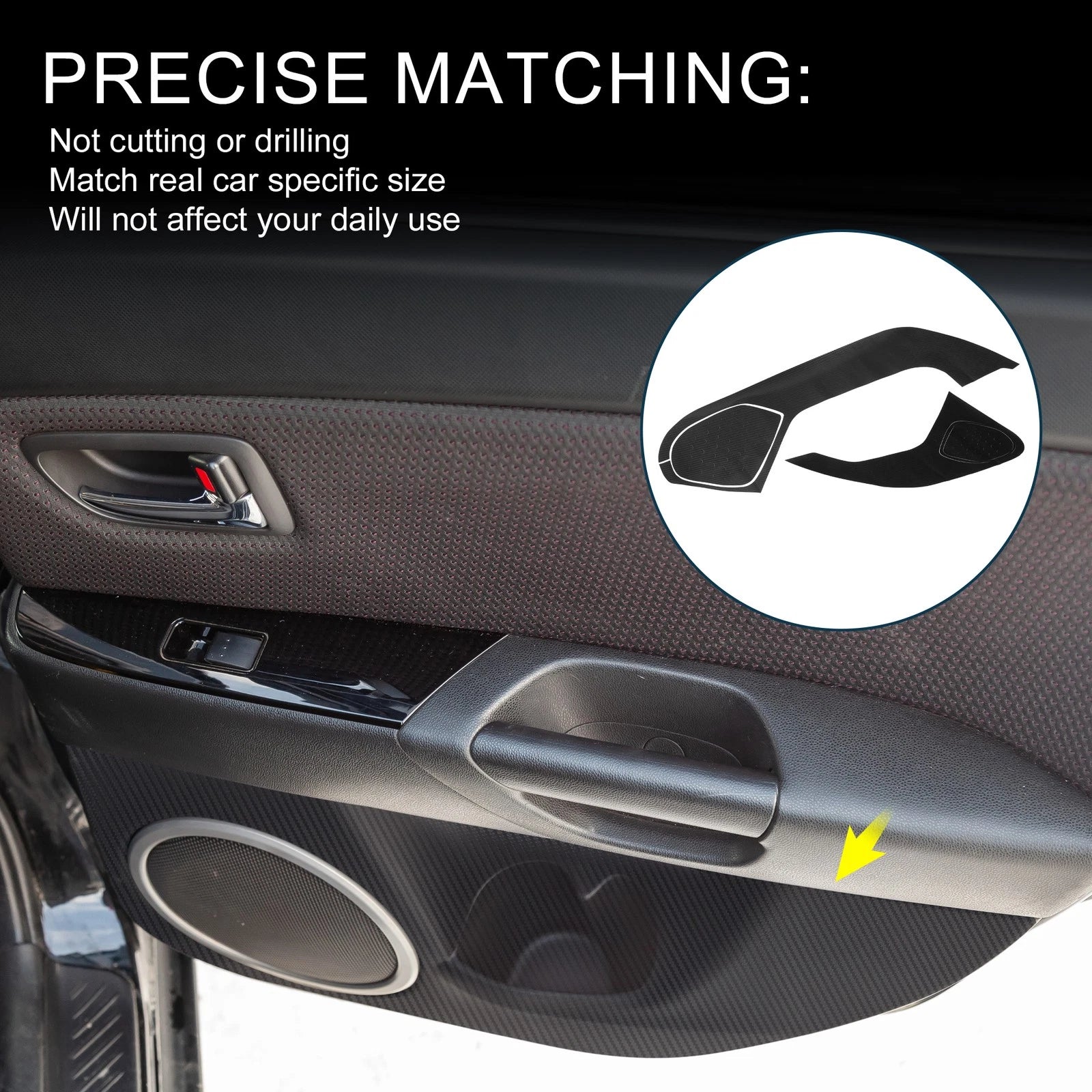 Door Kick Guard Replacement for Mazda 3 Axela 2017–2019 Front Rear Side