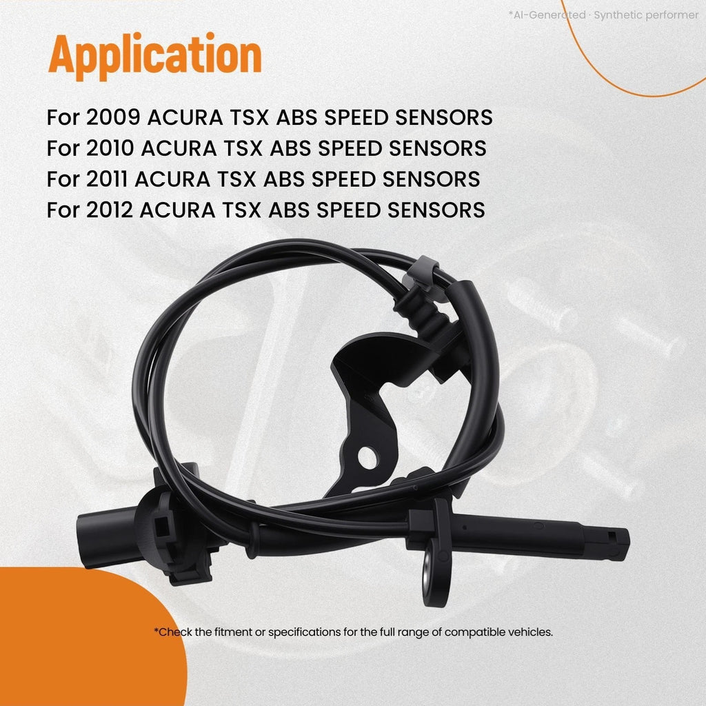 2X ABS Speed Sensor Front for Honda Accord (2008–2012) V26720136 AB0204