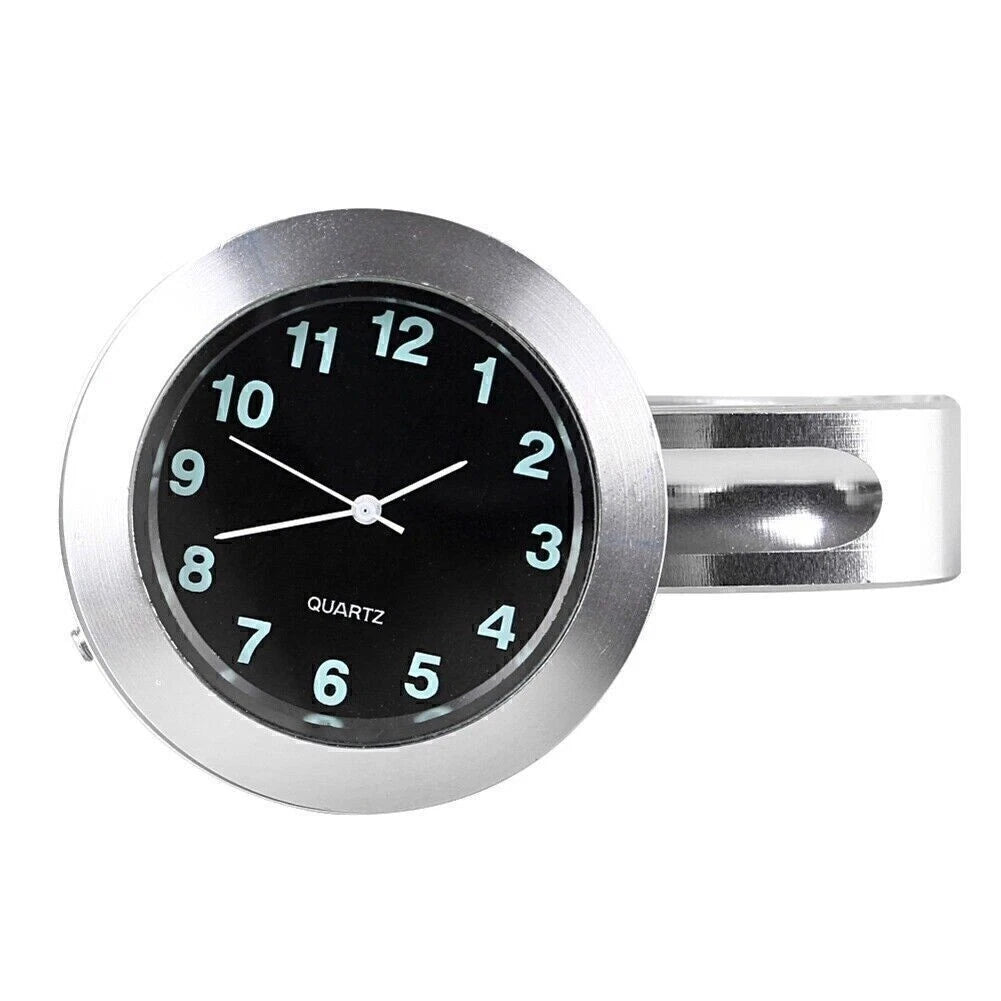 Quartz Clock for Cruiser Chopper Motorcycle Universal 7/8"~1" Handlebar