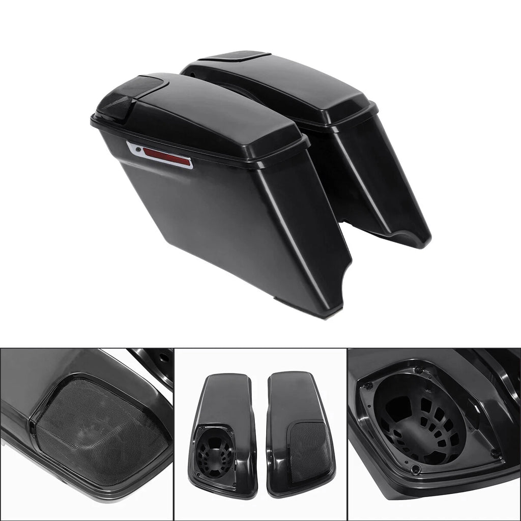 4'' Extended Hard Saddlebag for Harley Touring (1993–2013)