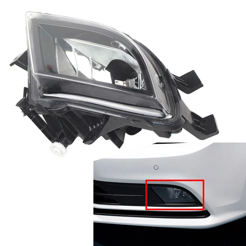 Front Bumper Clear Lens Fog Light for VW Jetta MK6 (2015–2018)