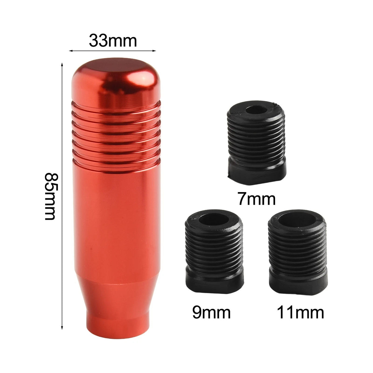 Customizable Gear Shift Knob for Cars (8.5 cm, Three Adapter Sizes)