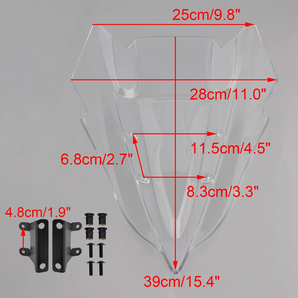 Windshield Windscreen for Kawasaki Z500 (2024–2025) Clear
