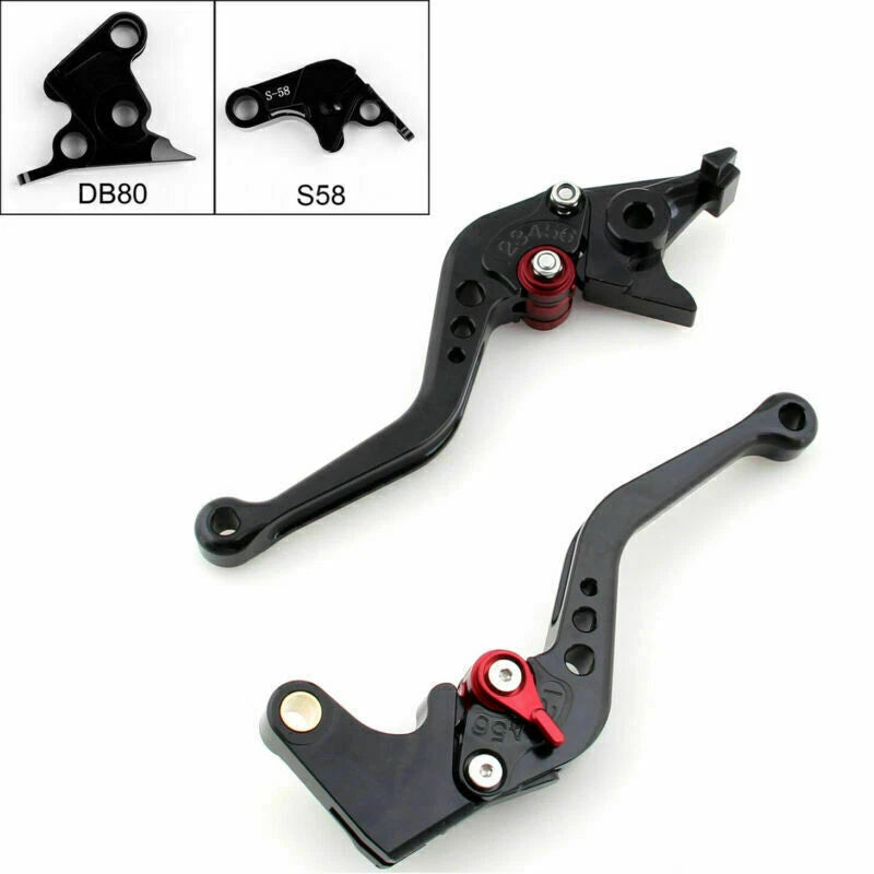 Short Brake Clutch Levers for Aprilia Tuono V4R (2011–2014) T9 Black