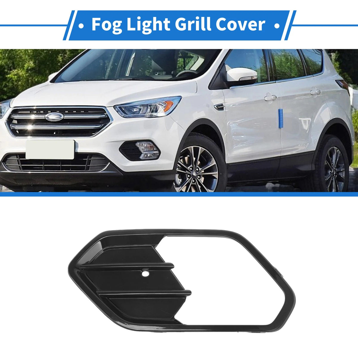 Front Left Fog Light Grill for Ford Escape (2017–2019) Replacement