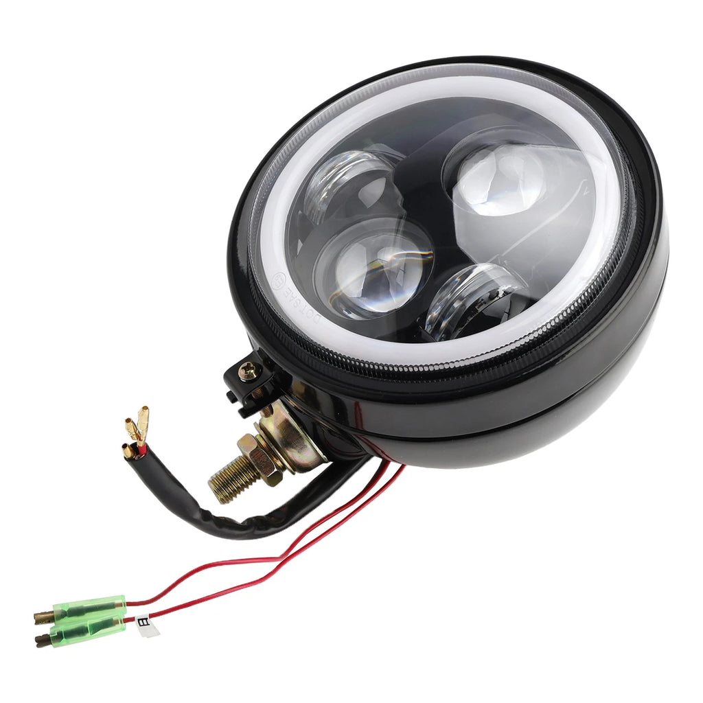 4X Beam Headlight Fog Lamp for Racer Bobber Chopper (Custom Fit)