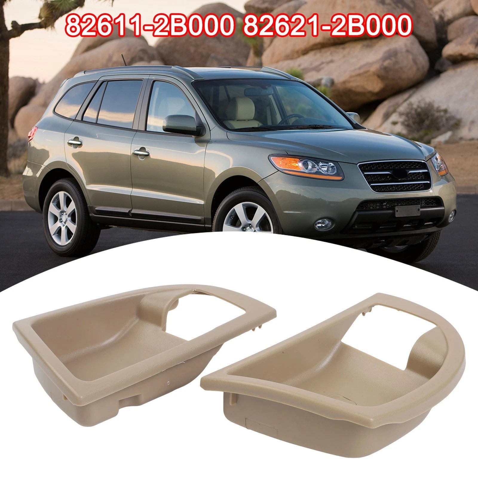 Interior Door Handle Covers for Hyundai Santa Fe (2007–2012)
