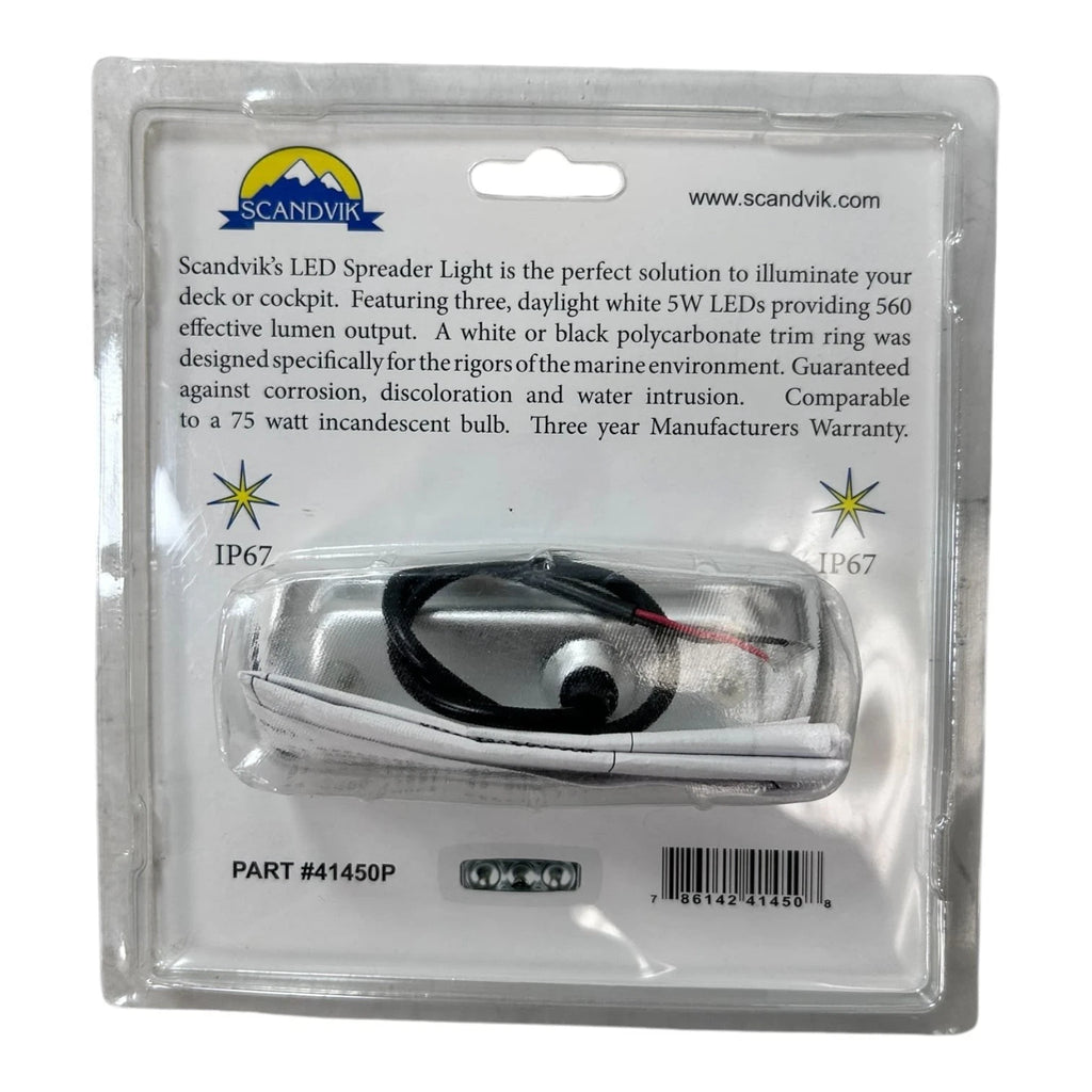 Marine Flush Mount LED Spreader Light for Scandvik 41450P (12/24V)
