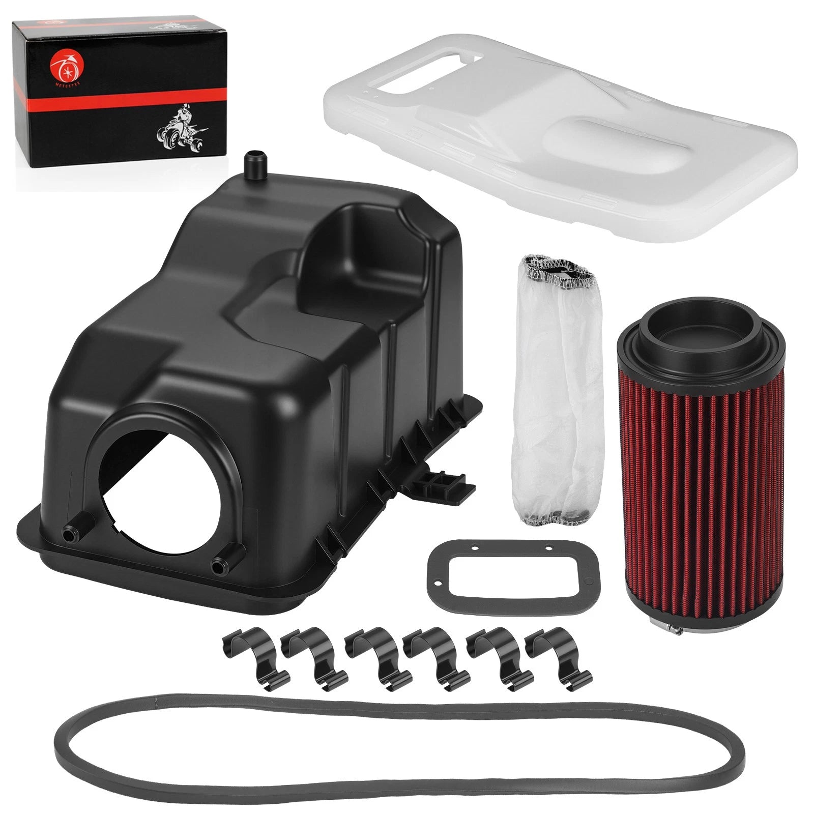 Air Box Lid Cover Seal Clip Air Filter Kit for Polaris Sportsman 400 4X4 (2001–2005)