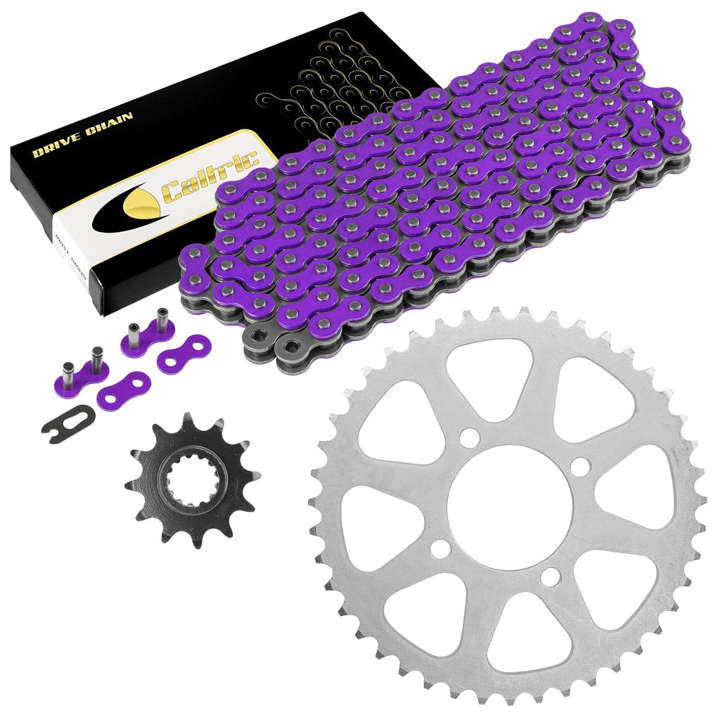 Drive Chain with Front Rear Sprockets Kit for Kawasaki KEF300 300 (1995–2003)