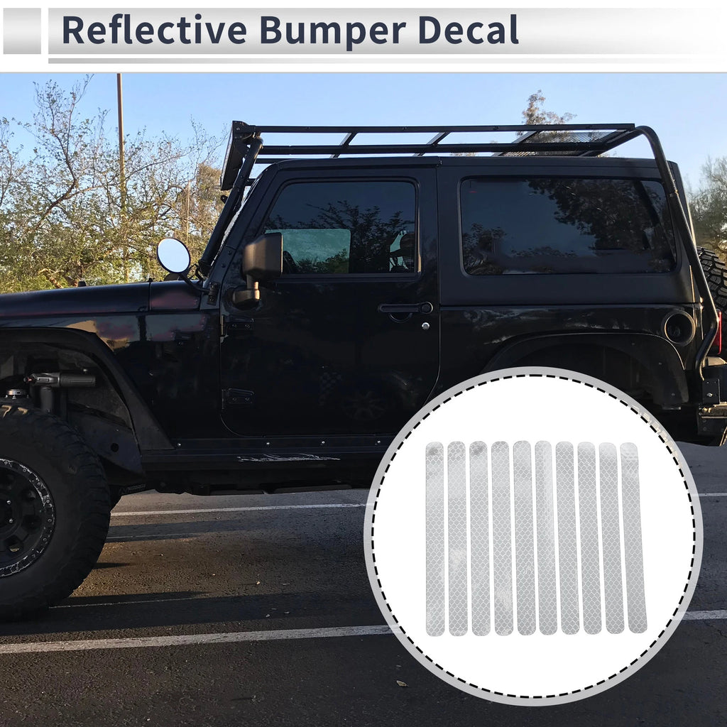 Reflective Bumper Decal for - Diamond Grid Pattern
