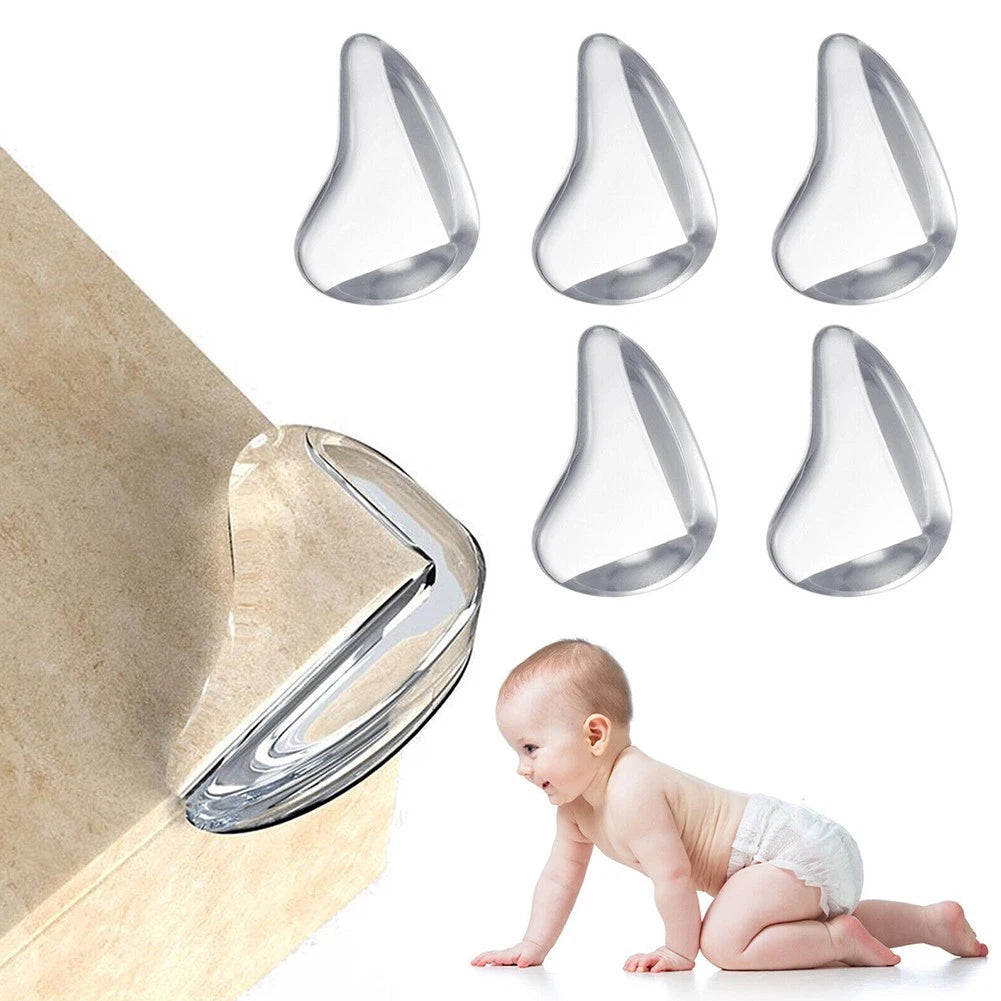 Transparent Corner Edge Covers for Furniture Protection