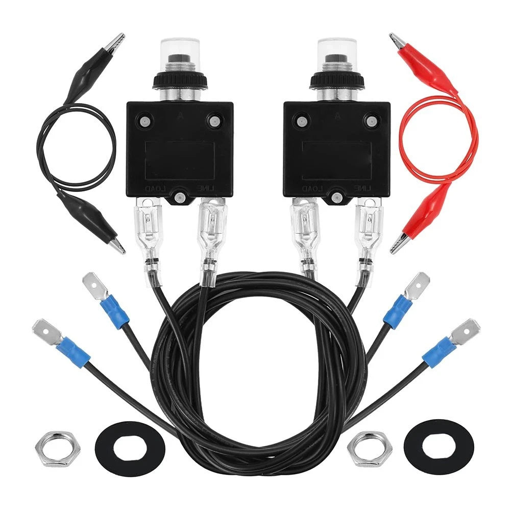 2 Pack Resettable Circuit Tester Kit 3A 5A for Marine ATV RV