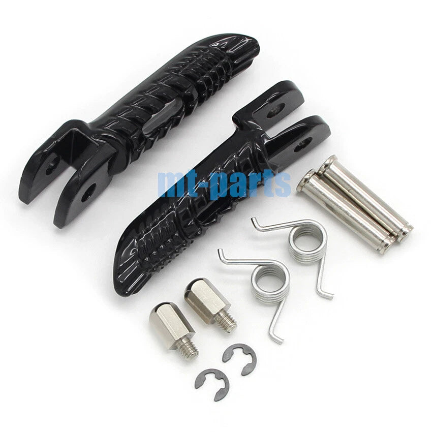 Black Front Footrest Pegs for Suzuki GSX-R1000 (2005–2018)