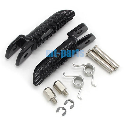 Black Front Footrest Pegs for Suzuki GSX-R1000 (2005–2018)