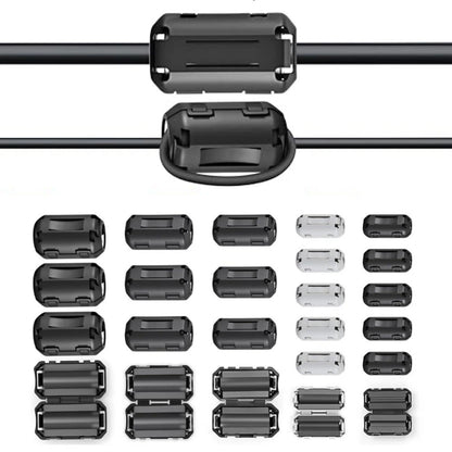 24PCS Ferrite Beads Kit for EMI RFI Interference Blocking in Cables