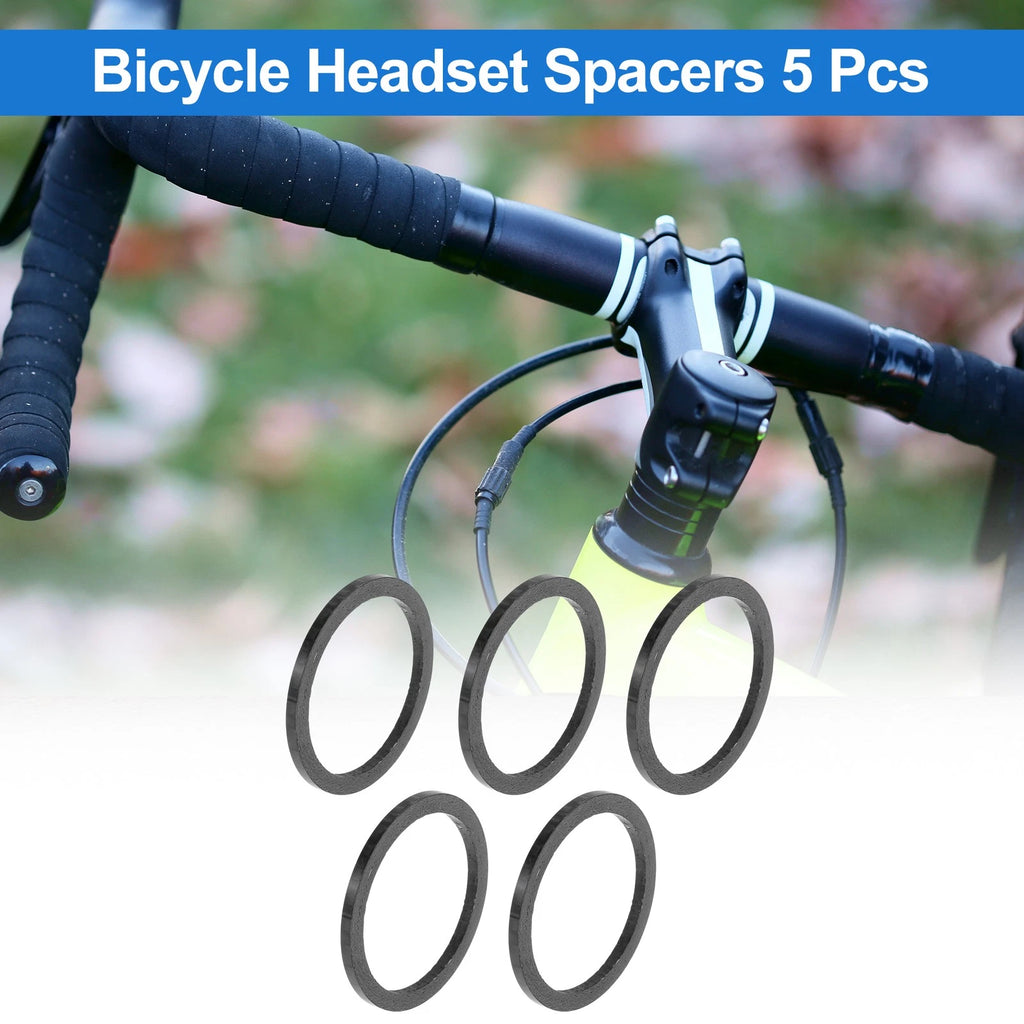 Bicycle Headset Spacers 2mm 28.6mm 1 1/8 Carbon Fiber for 1-1/8" Fork (—)