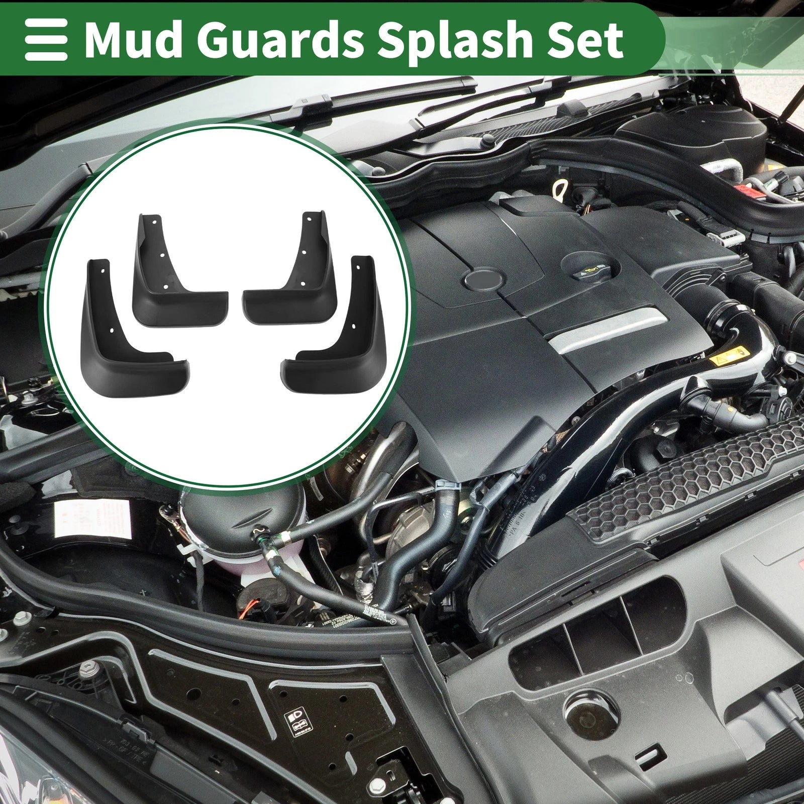 Mud Flaps Splash Guards for Mitsubishi Lancer EX (2010–2016)
