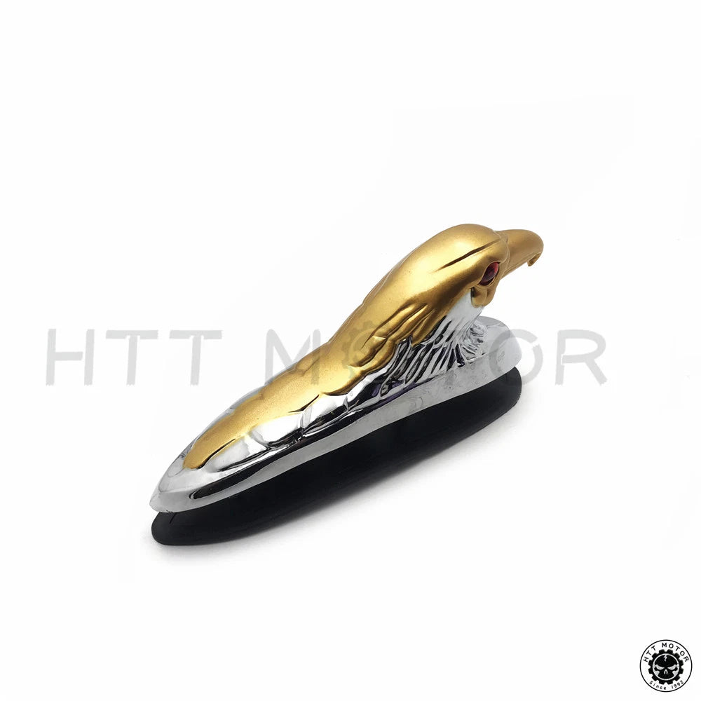 Chrome Gold Front Fender Bonnet Eagle Head with Red Eyes for
