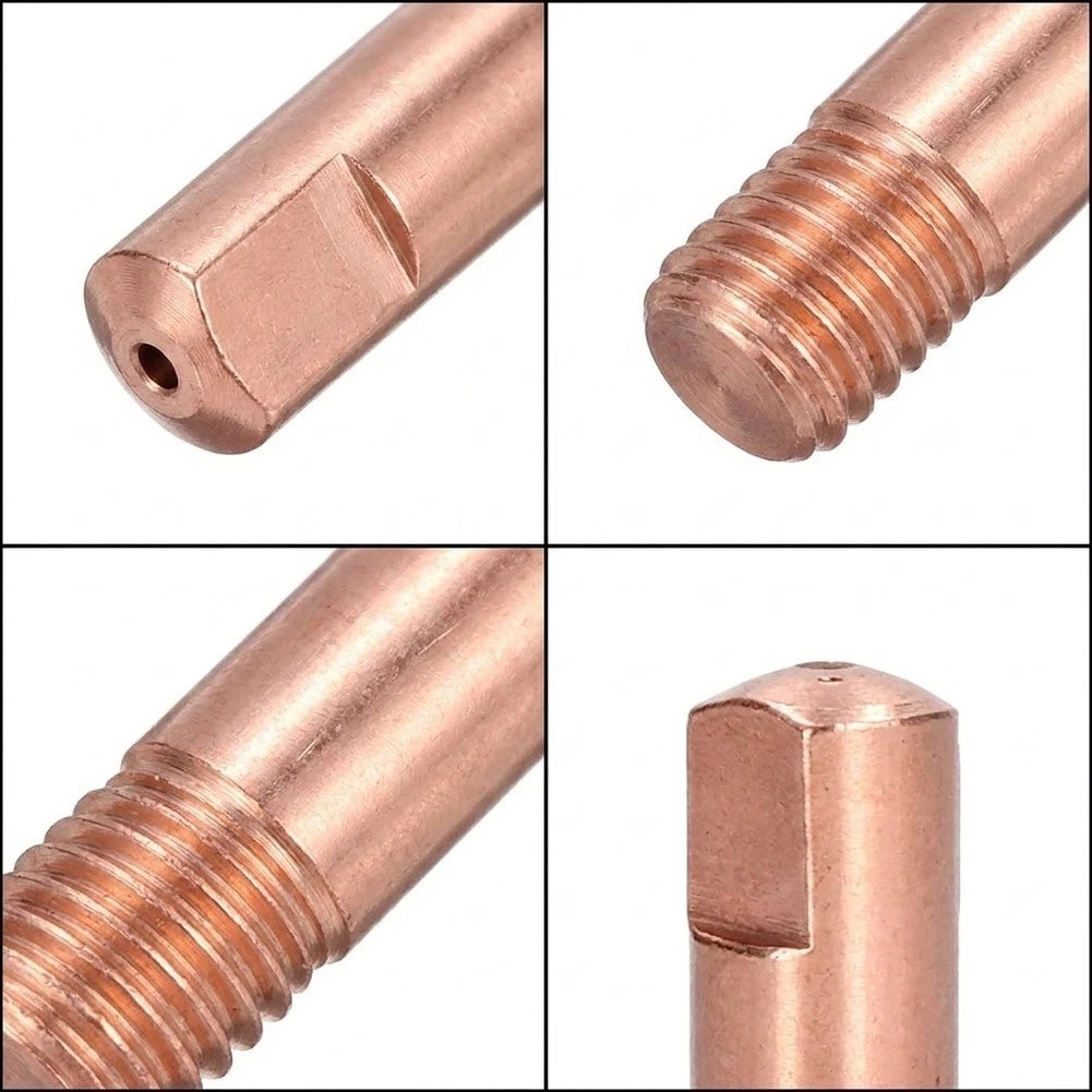 20PCS Pure Copper Welding Contact Tips for Stable Heat & Electric