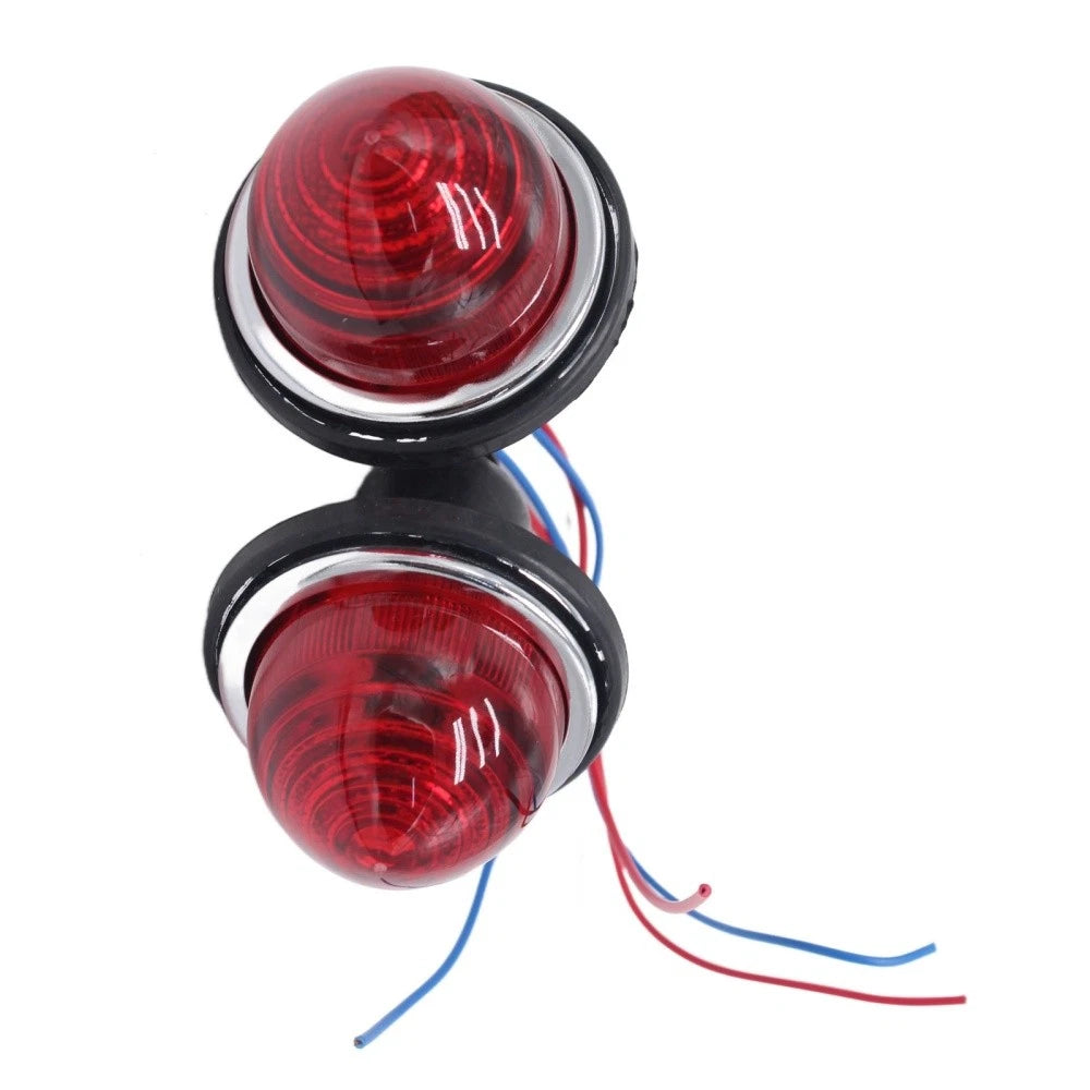 2X Red Indicator Light Lamps for Land Rover Classic Mini (L594, LPB100, LPB640)
