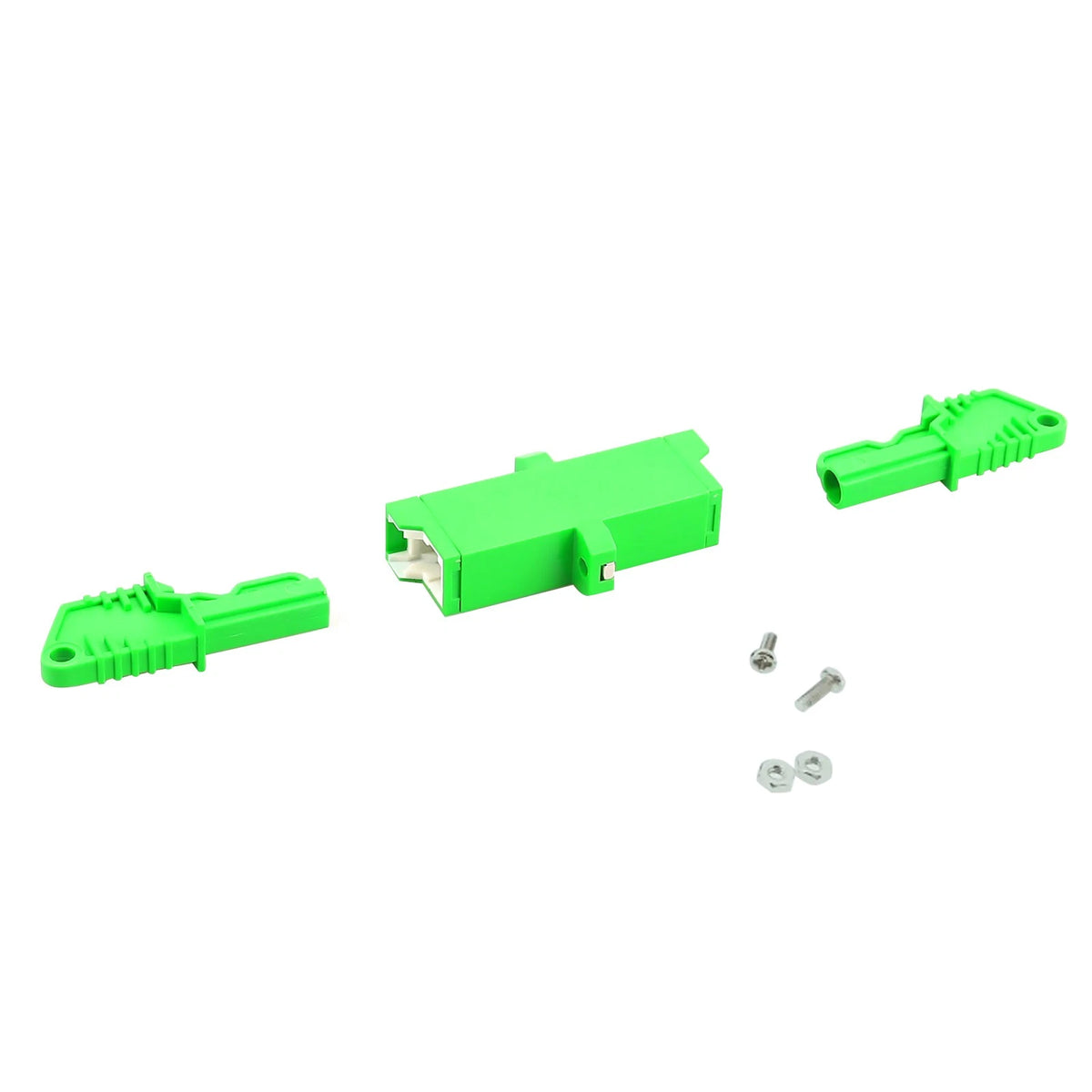 2X E2000/APC Fiber Adapter Connector for Simplex Optical Fiber Coupler