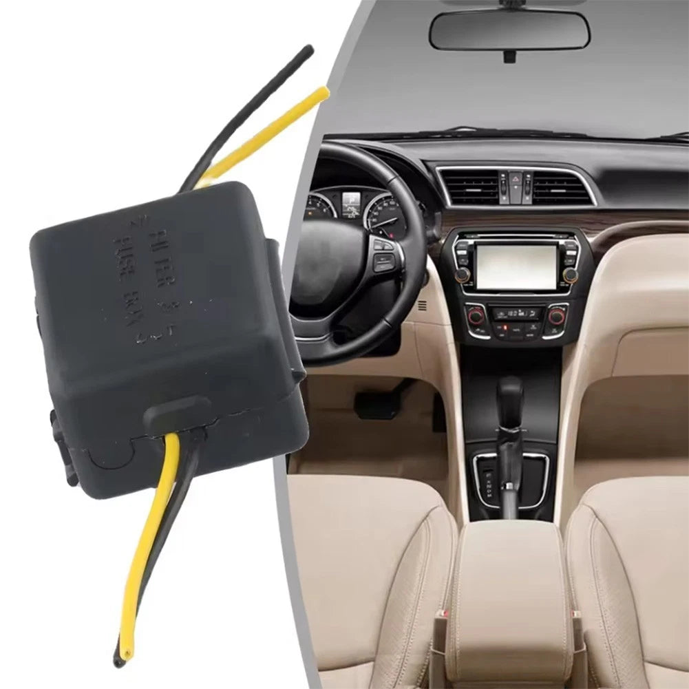 2Pcs 12V Power Filter for Car Stereos (Noise Reduction, Interference Proof)