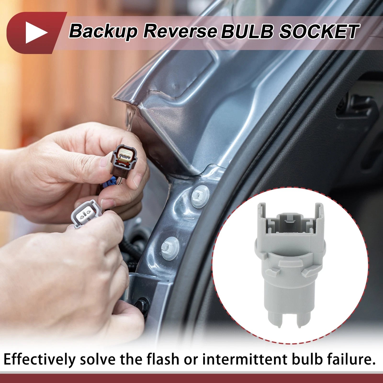 Backup Reverse Light Socket Replacement for Honda Accord Civic Odyssey (1998–2019)