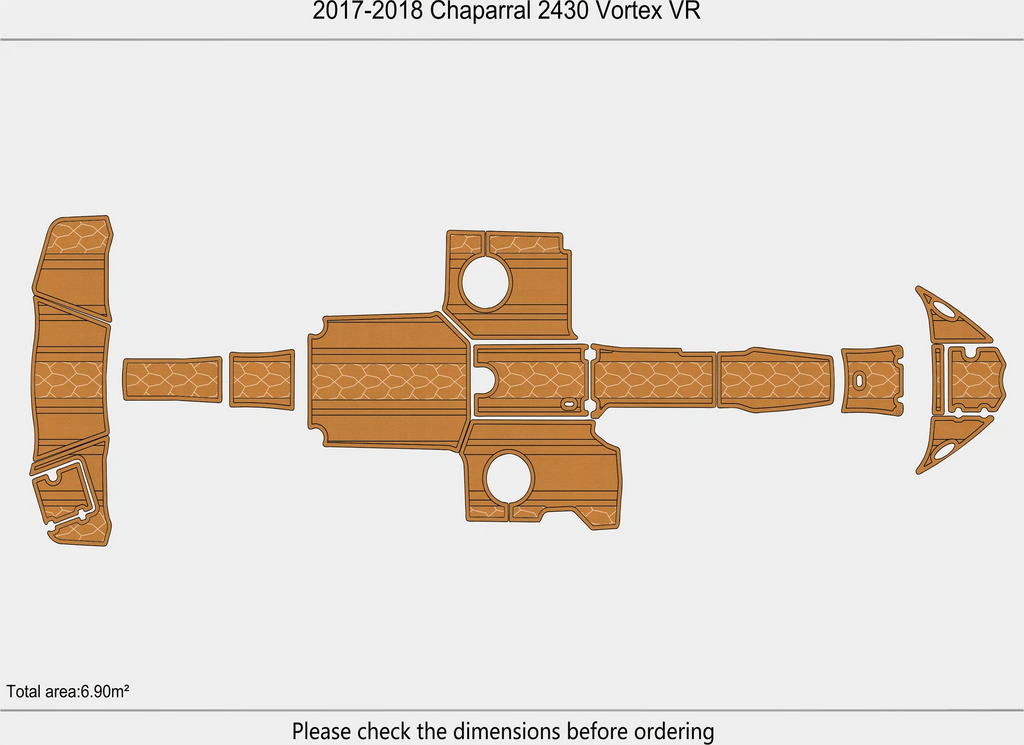 EVA Foam Flooring Mat for Chaparral 2430 Vortex VR (2017)