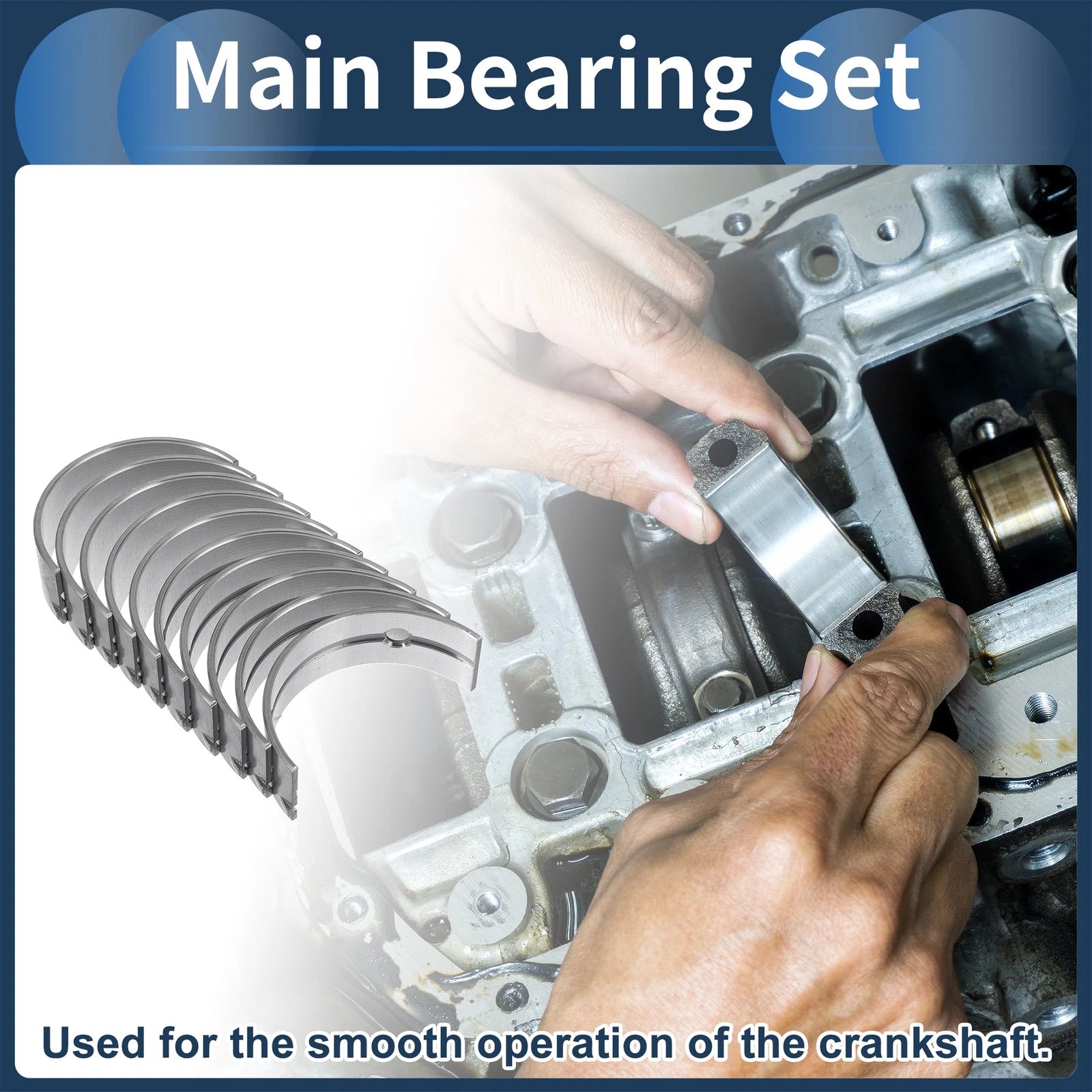 Main Bearing Set Replacement for Mitsubishi Eclipse (1993–1998)