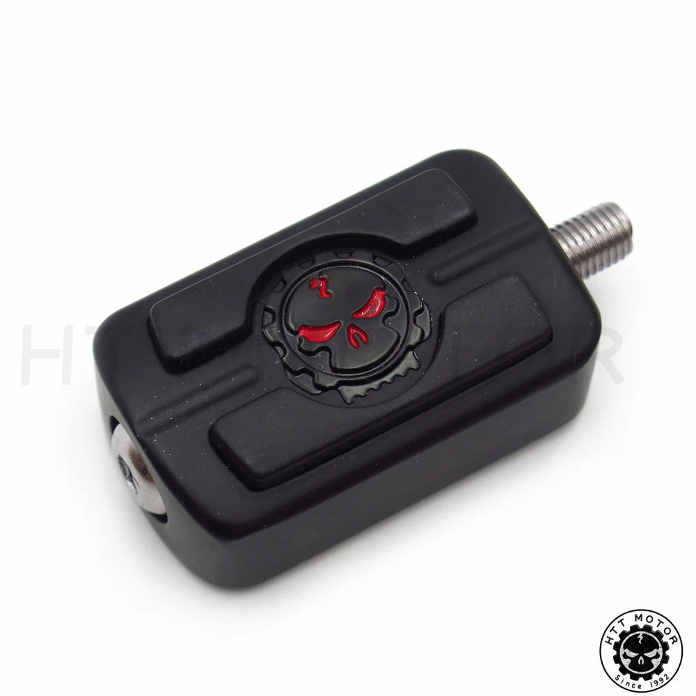 Black Skull Shift Peg Cover for Harley Davidson Motorcycle