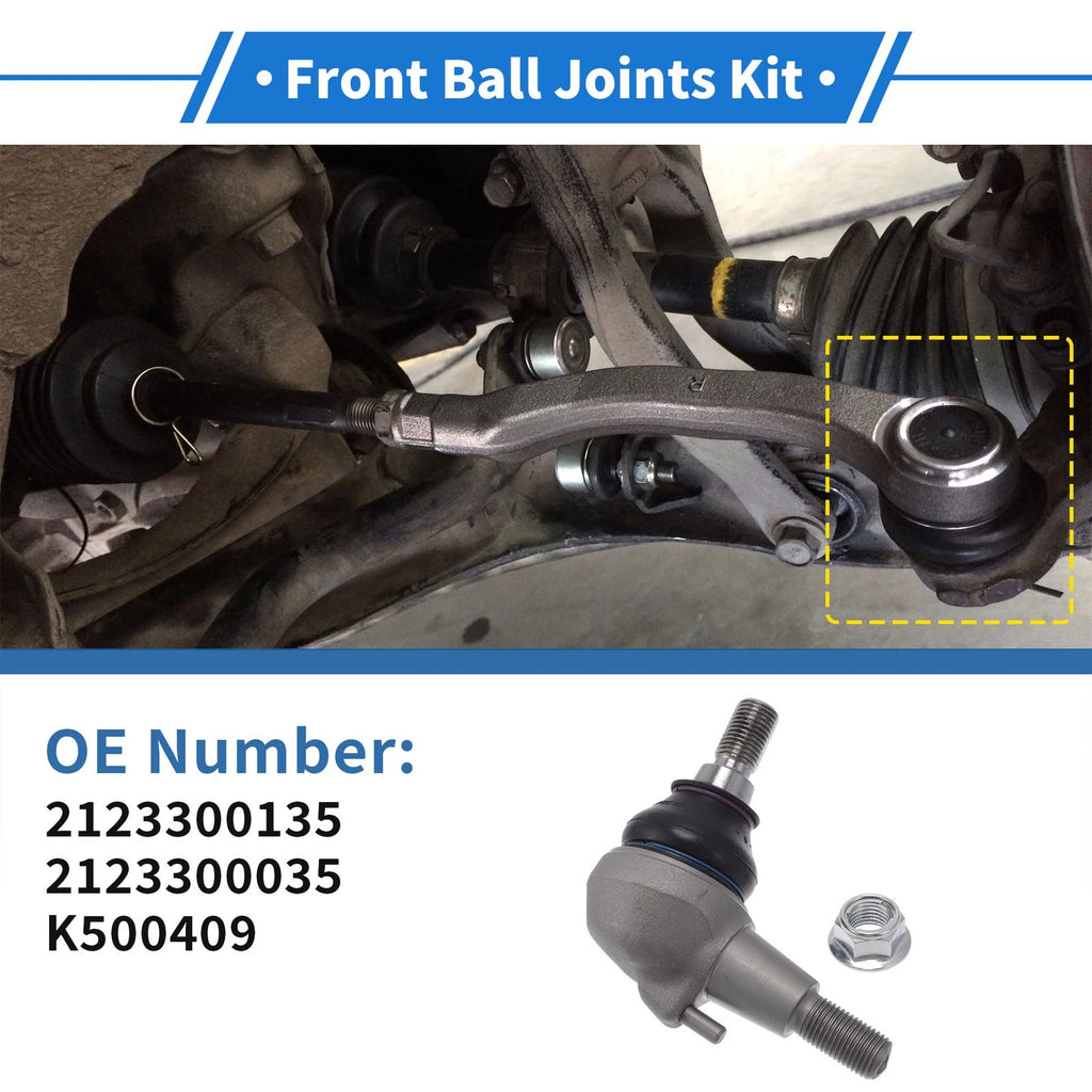 2 Pcs Front Lower Ball Joints Replacement for Mercedes-Benz E-Class (2009–2016)
