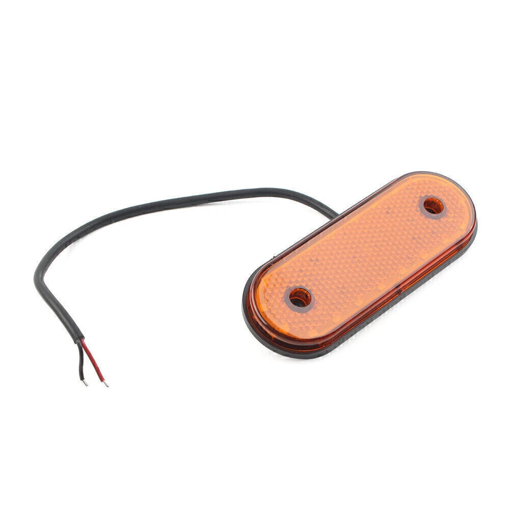 LED Oval Side Marker Indicator Light for Trailer Truck Van (Universal)